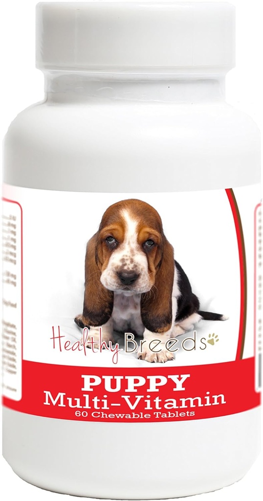 Saludable razas Basset Hound Puppy Dog Multivitamin Tablet 60 Conde
