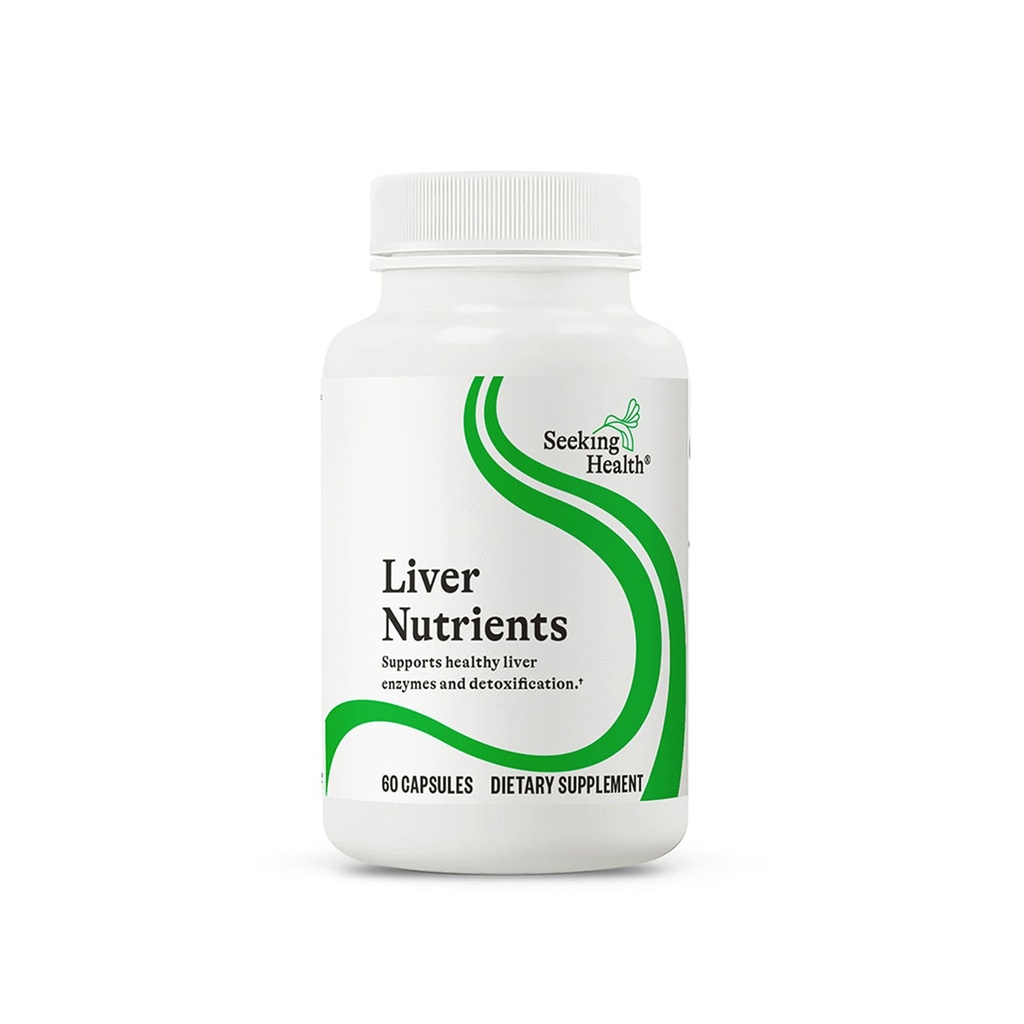 Seeking Health Liver Nutrients - Health Supplement for Glutathione Production Support - Liver Cell Function Support with Milk Thistle, Alpha-Lipoic Acid & N-Acetyl-L-Cysteine - 60 Capsules
