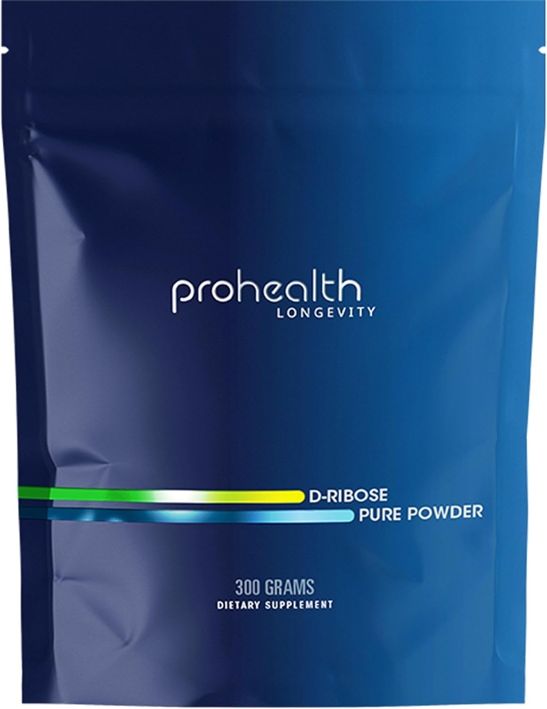 ProHealth D-Ribose (300 Grams) Ayuda a Restaurar + Sostener Energía tóxica Acelera la recuperación de tejidos ← Ayuda a la estimulidad muscular ← Destacando Bioenergía Ribose: Probada clínicamente, protegida por patentes, asegurada de calidad