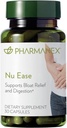 Nu Skin - Nu Ease Suplemento Digestivo Silencioso Alivio Alivio Alimentario Silencioso Extractos de plantas naturales, Suplemento Antioxidante no laxante, Apoyo Gut Silencioso para las mujeres (30 cápsulas)