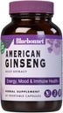 BlueBonnet American Ginseng Root Extract Suplemento, 60 Conde