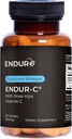 Endur ENDUR-C Vitamin C with Rose HIPS, Supports Collagen Production, Antioxidant Protection & Gentle Digestion, Gluten Free, 500mg (90 Tablets)