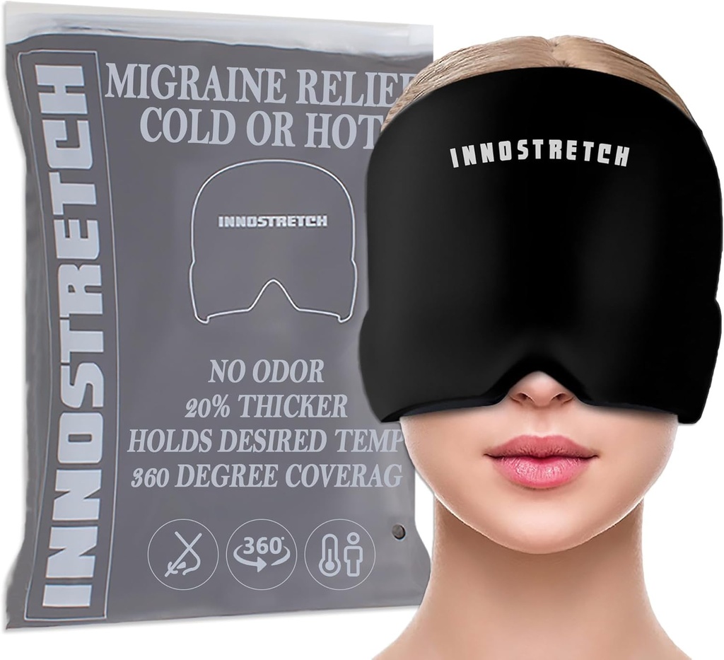 Dolor de cabeza y sombreros de hielo Migraine Relief Cap para las migrañas para reducir la intensidad de las migrañas dolor de cabeza y dolor de cabeza Migraine Relief Mask