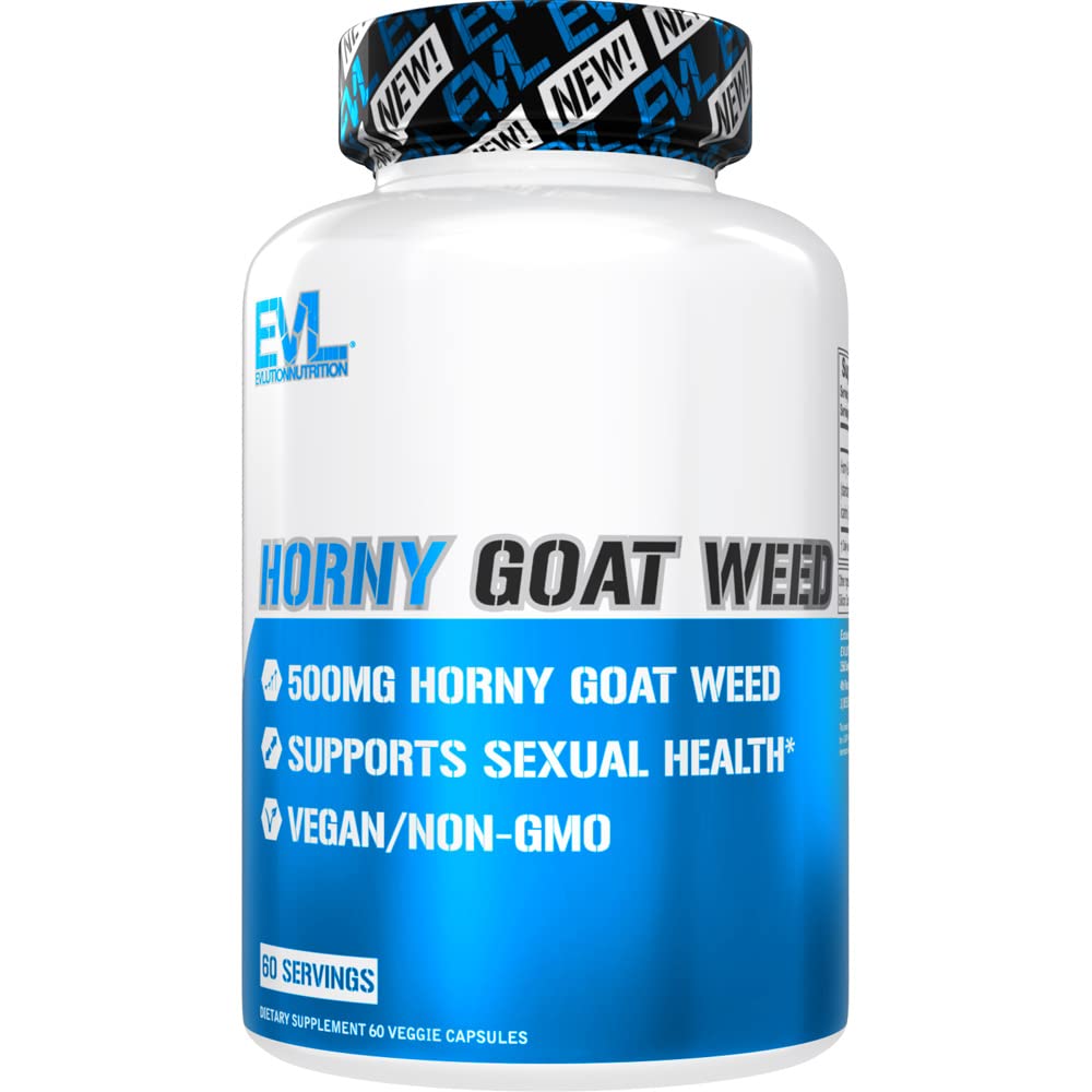 EVL Horny Goat Weed for Hombre - Invigorating Male Enhancing Supplement for Performance Size Energy and Stamina with Horny Goat Weed Extract - Male Libido Booster Testosterone Supplement for Men