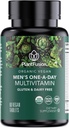 PlantFusion Organic Multivitamin for Hombre - One Daily Whole Food Blend Men's Multivitamin - Vegan, Non-GMO, Gluten Free &amp; Dairy Free - 60 Tablets (2 Month Supply)