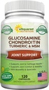aSquared Nutrition Glucosamine Chondroitin Turmeric MSM Boswellia - 120 cápsulas - Suplemento de apoyo conjunto - Juntas de apoyo Alivio de la salud - Suplemento natural para la espalda, rodillas " manos