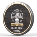 Vikingo Revolución Escupido Vainilla Beard Balm - Beard Butter with Argan Oil, Beard Softener for Men with Jojoba Oil - Beard Moisturizer for Men with Beeswax - Beard Wax for Men (2oz, 1 Pack)