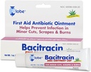 Globo Bacitracin Zinc 1 oz Tubo, Primer Uso Antibiótico Ayuda a prevenir la infección en cortes menores, chatarras y quemaduras
