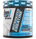 BPI Sports Micronized Creatine - Aumentar la fuerza - Reducir la fatiga - Lean Muscle Building - 100% Pura Creatina - Mejor Absorción - Apoya el crecimiento muscular - Desarrollado - 60 Servings - 10.58 Ounce