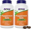Ahora Peppermint Gels with Ginger Oil and Fennel Oil, 150 Softgels (Pack of 2), Enteric Coated
