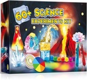 UNGLINGA 60+ Experimentos científicos Kits para niños, niños niñas juguetes regalos, laboratorio científico S.T.E.M Actividades Proyecto Educativo con Conjunto de Química, Volcán Erupto, Color