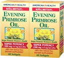 American Health Dietary Fiber Supplements, Royal Brittany Evening Primrose Oil, Pack of 2, 60 Count