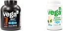 Vega Sport Premium Vegan Protein Powder Chocolate(45 Servings) 30g Proteínas con base vegetal &amp; Proteínas y Verdes Proteína Powder, Vainilla - 20g Planta Basada Proteína Plus Veggies