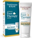 Crema de alivio del dolor de pie de Frankincenso y Myrrh - Loción de terapia de pie intensiva - Crema de alivio del dolor de nervio diabético ← Sindrome de pierna inquieto ← Frankincense Essential Oil, 3 onzas (1-Pack)