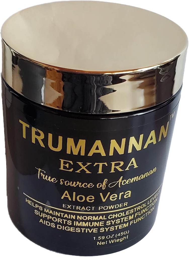 Aloe Vera Extracto Polvo 40 Por ciento Acemannan Igual a 250 cápsulas Concentradas No GMO 100 Por ciento Natural Kosher Vegan