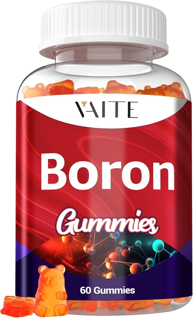 Suplemento de hierro para hombres y mujeres – 10mg Gummies – Vegan, No GMO, Libre de gluten – apoya el sistema de fuerza ósea, flexibilidad conjunta – Mineral esencial para la densidad de los huesos – 60 Chewables