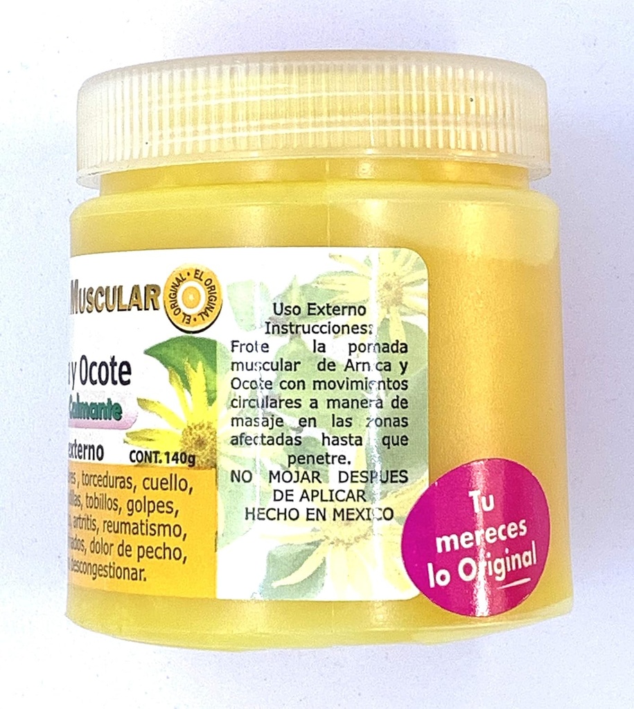 Muscle Pomade with Chamomile and Ocote Pine extracts 140grs.