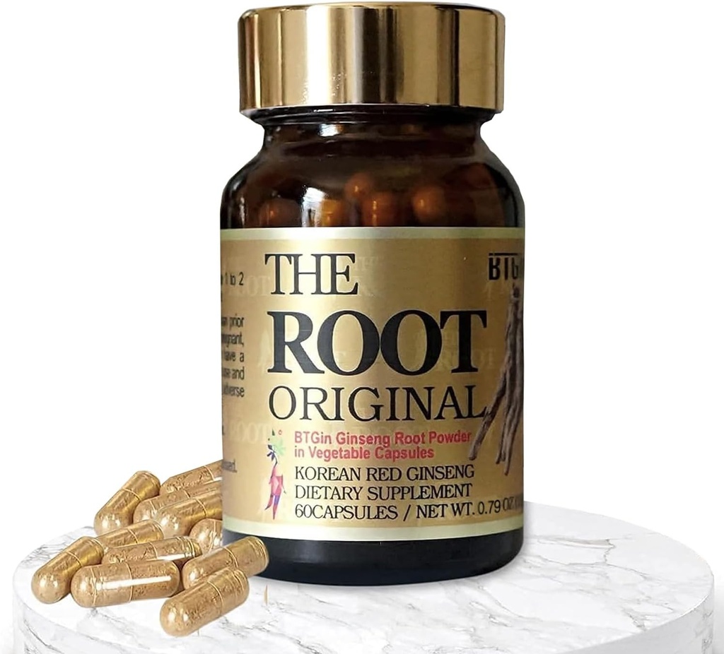 Ginseng rojo coreano capsules, Suplementos de energía natural La raíz original enriqueceda con Ginsenosides puros Rg3 Premium Ginseng Suplemento