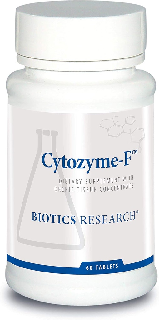 Biotics Research Cytozyme F Female Support Formula, Supports Endocrine Function, Glandular Health, Women’s Health, Potent Antioxidant Activity, SOD, Catalase. 60 cuadros