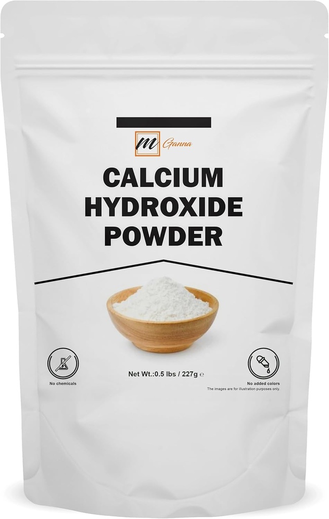 100% Natural Calcio Hidroxido Polvo para Alimentos &amp; Cosméticos 227 GMS / 0.5 LBS