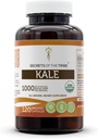 Secrets of the Tribe Kale USDA Organic Capsules ← Certified Organic Vegetarian Capsules, Herbal Dietary Supplement tención Brassica oleracea VAR. Acephala Dried Leaf (120 Conde)