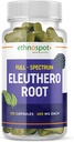 Full Spectrum Eleuthero Root Capsules - Siberian Ginseng - Boosts Physical Stamina & Mental Alertness - Supports Immune System - Eleutheroside Profile - All Natural - 125 Vegan Capsules