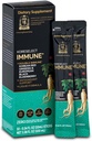 Immune, Korean Red Ginseng Extract with Elderberry Liquid Sticks, Immunity Support, Blood Circulation Booster, Natural Energy Supplement, 6 Year Old Asian Panax Ginseng, 10 Count