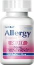 HealthA2Z® Allergy Relief ← Diphenhydramine HCL 25mg ¦ Antihistamine ANTE Alivio de Itchy Throat, Sneezing, Runny Noses ANTE Indoor &amp; Outdoors Allergies (600 Caplets (Pack of 1))