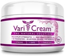 VariCream - Varicose & Spider Veins Cream - Tocopherol Acetate, Butcher's Broom, Witch Hazel - 1 Jar - 2 Oz. - Vegan