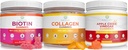 Purify Life Apple Cider Vinegar, Collagen & Biotin Bundle, Gut Health & Digestion, Gummies for Hair Growth, Healthier Skin & Nails, Vegan, Gluten Free, Non-GMO Todos los Suplementos Naturales