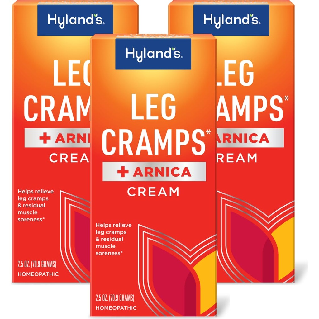 Ungüento de las piernas de Hyland, Arnica Gel Leg Cramp Relief, 2,5 oz (Pack of 3)