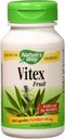 Nature's Way Vitex Fruit 400 milligrams, 100 Vegetarian Capsules. Pack of 1 Bottle