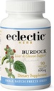 ECLECTIC INSTITUTE Raw Fresh Freeze-Dried Non-GMO Burdock Silencio Digestive Support ← 90 CT (400 mg)