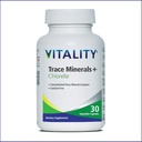 Vitality Trace Minerals + Clorella – 30 Days/Capsules- Canadian-Made Full Spectrum Mineral Complex ← Manganese, Zinc, Selenium &amp; More ← Soporta Energía e Inmunidad. Vegan, libre de alérgenos.