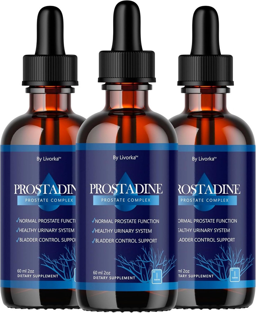 (3 Pack) Prostadine Drops - Official Drop Formula Prostadine for Men, Prostadine Reviews, Prostadine Supplement, Prostadine Natural Liquid Support, Prostadine Drop Formula, 3 Botellas para 3 meses