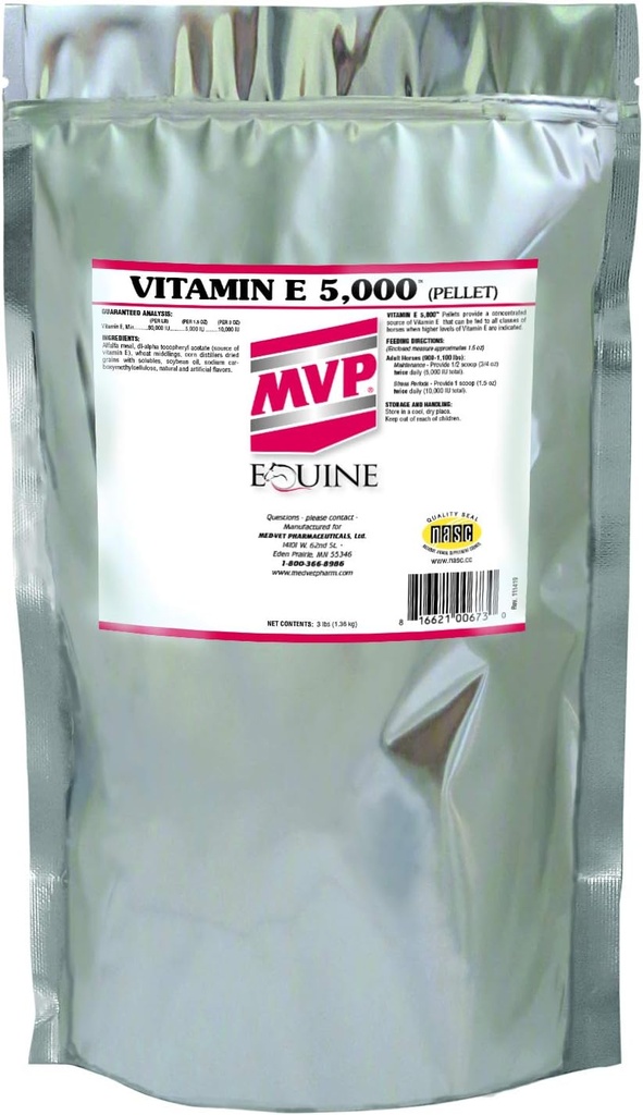 Vitamina E 5.000 (3lb) Vitamina E para Caballos...