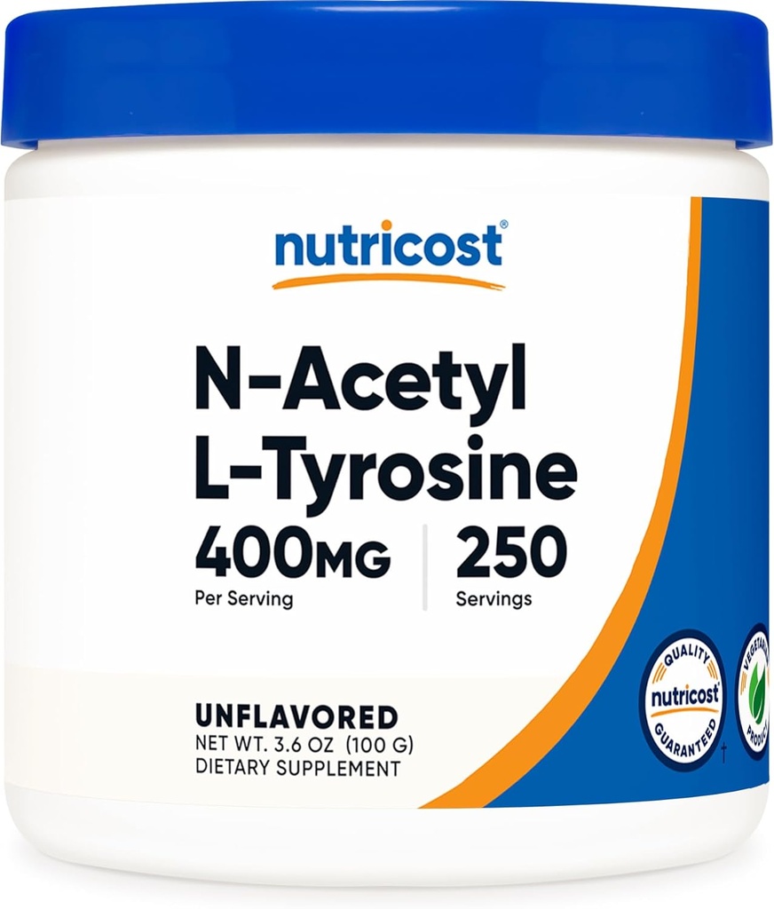 Nutricost Puro N-Acetyl L-Tyrosine (NALT) Polvo 100 gramos