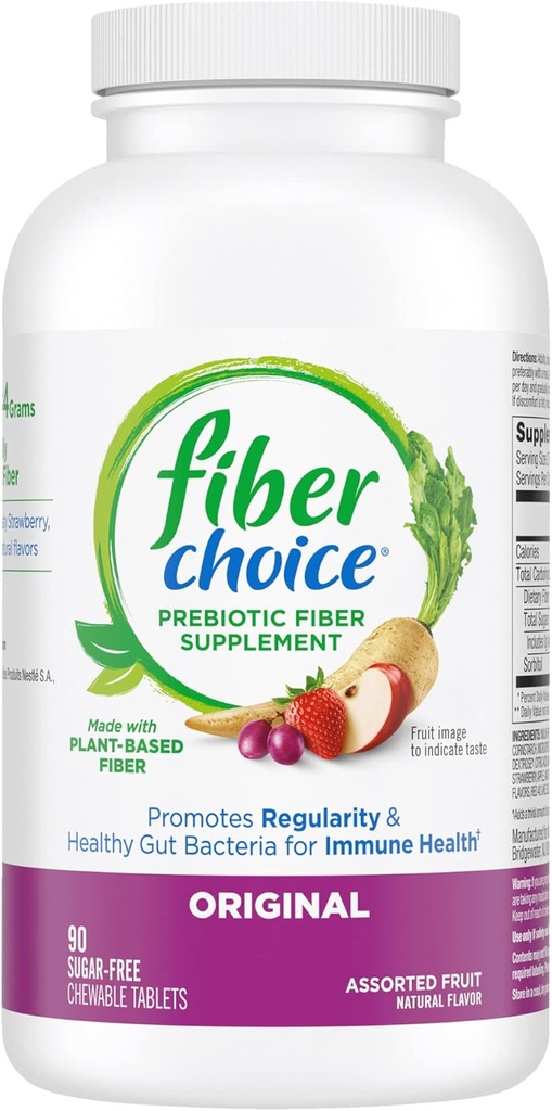 Fiber Choice surtido de frutas 90 Tabletas (Pack of 1) ← Discontinued by The Manufacturer