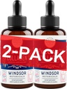 WINDSOR BOTANICALS Vegan Collagen Builder Liquid Supplement - Collagen Booster with Vitamin C, Biotin, Hyaluronic Acid " Amino Acids - Organic Fruit & Vegetable Blend - 120ml, 60 Day