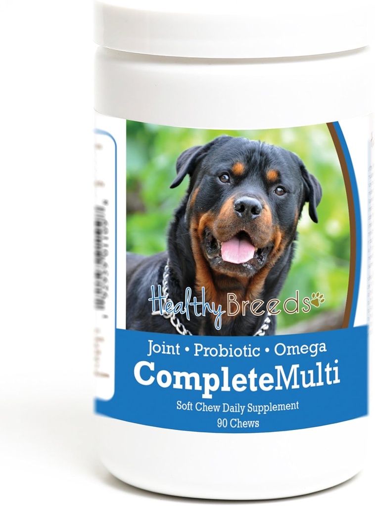 Hierbas saludables Rottweiler Todo en un multivitamina Soft Chew 90 Conde