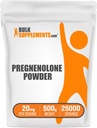 BulkSupplements.com Pregnenolone Powder - Suplemento Nutricional, Pregnenolone 20mg - Pure & Gluten Free, 20mg por Serving, 500g (1.1 lbs) (Pack of 1)