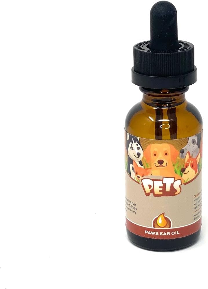 Punkin Butt Ear Oil for Cats & Dogs (1 oz Bottle) Bottle | Organic Garlic, Mullein and Calendula Ear Drops