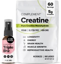Complemento Triple B12 Spray &amp; Creatine Bundle – Vegan B12 Suplementación y rendimiento muscular