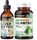 BIO KRAUTER Liver Detox Tincture 4 Fl. Oz. & Cilantro 100 Capsules