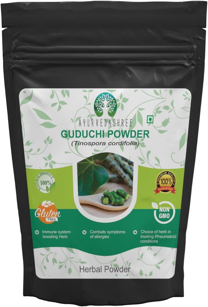 Guduchi Powder 100 Gm I Giloy Powder I Ayurvedic Herbal I Soporte I Soporte I Sistema I Tinospora Cordifolia Powder I Non GMO I Gluten Gratis I 100% Natural