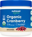 Nutricost Organic Cranberry Powder, 8 oz, 5G por Serving - Non-GMO, Gluten-Free