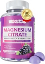 Magnesio Gummies for Calm : Suplemento dietético para la salud - Citrato de magnesio Alta Absorción Suplemento 90 Conde (Pack of 1)