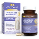 Daily Nouri Menopause Probiótico ← Soporta el equilibrio hormonal, estrógeno, Hot Flashes, Night Sweats, Bloating & Gut Health TEN 3 Clinically Studied Strains + Resveratrol & Vegan Omega Oil TEN 30-Day Supply