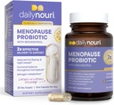 Daily Nouri Menopause Probiótico ← Soporta el equilibrio hormonal, estrógeno, Hot Flashes, Night Sweats, Bloating & Gut Health TEN 3 Clinically Studied Strains + Resveratrol & Vegan Omega Oil TEN 30-Day Supply