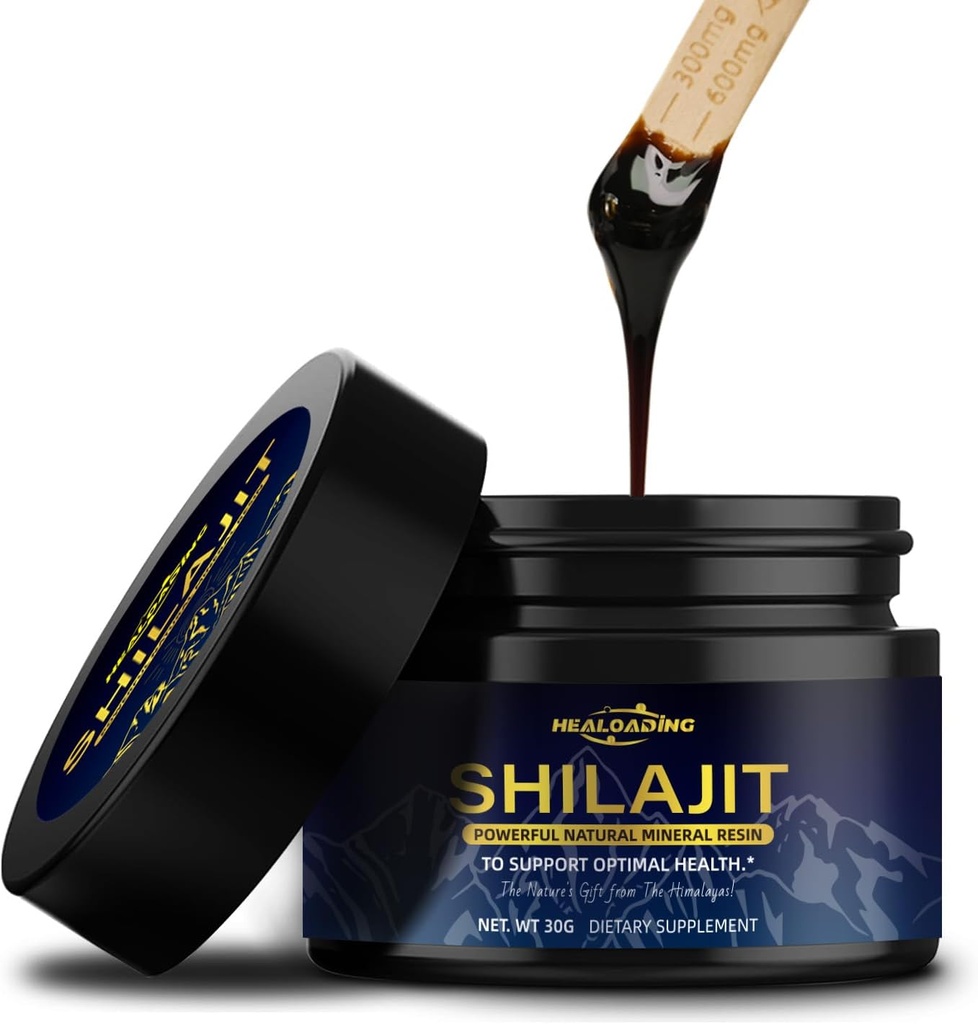 Shilajit Resin 100% Himalayan Shilajit: Supports Energy, Immunity, Antioxidant ← Vegan-Friendly